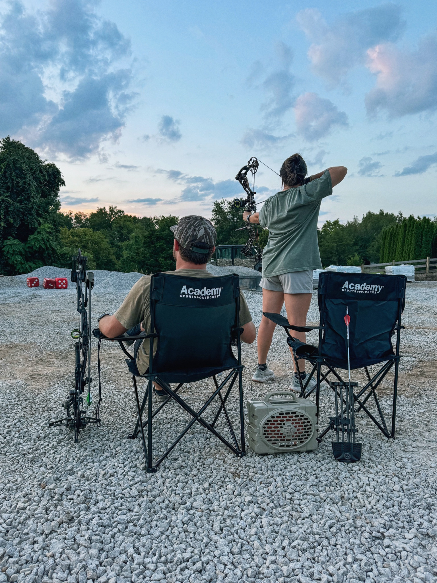 Chairs and archery target | fall | outdoors | fun

#LTKActive #LTKSeasonal #LTKFamily
