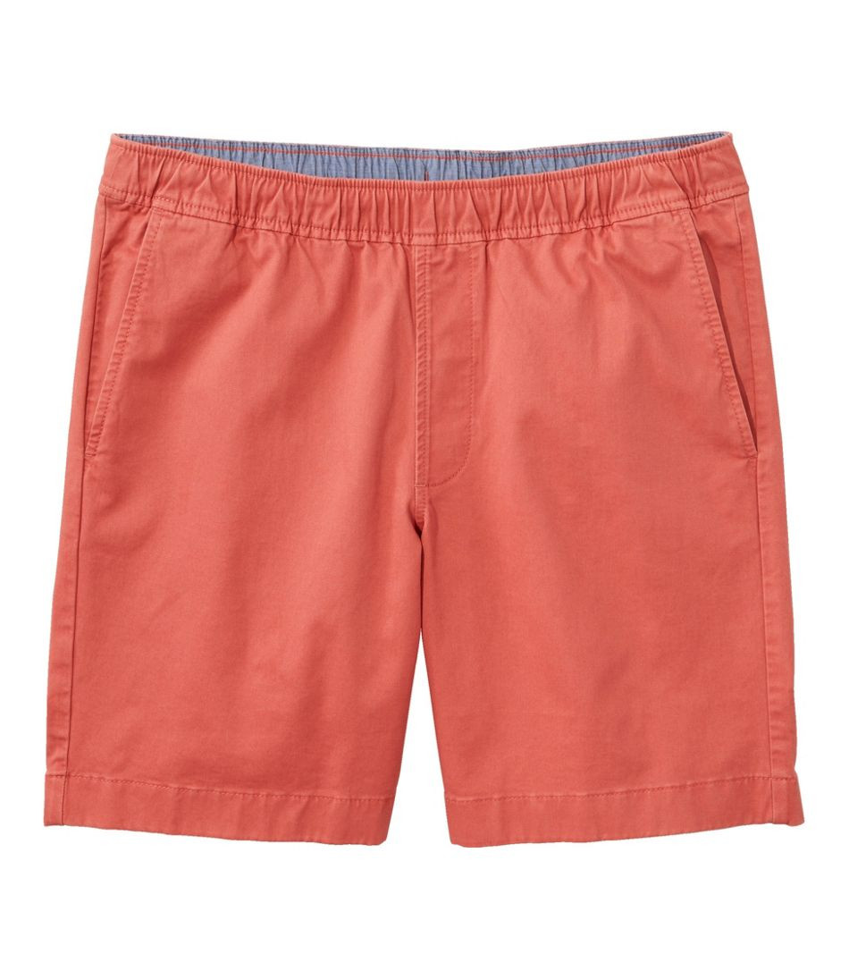 Men's Lakewashed Stretch Khaki Shorts, Pull-On, 8" | Shorts at L.L.Bean | L.L. Bean