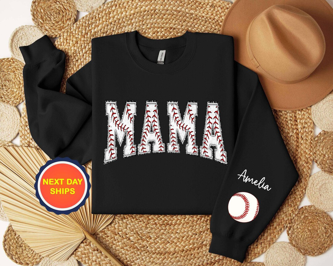 Personalized Baseball Mama Sweatshirt or Hoodie, Baseball Hoodie for Mama, Sport Mama Sweatshirt,... | Etsy (US)