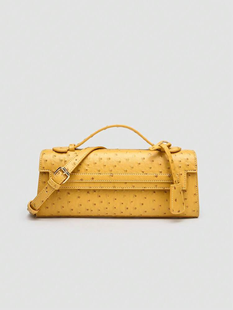 1pc Ostrich Pattern PU Handbag, Multifunctional Shoulder Bag, Crossbody Bag For Women, Suitable For Daily Fashion Matching And Outings, Ideal Choice For Valentine's Day, Comfortable And Fashionable, Stylish Handbag, Personalized Gift Choice, 2025 Accessory, Fashionable Style Suitable For All Occasions, Affordable Luxury Feel, Rebellious Party Bag, Very Suitable For Parties, Weddings, Balls, Dinners/Banquets, Elegant Ladies Bag | SHEIN USA | SHEIN