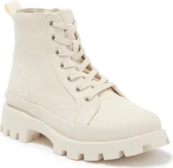 Steve Madden Lace-Up Lug Sole Combat Bootie | Nordstromrack | Nordstrom Rack