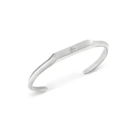 Men's Intersection Cuff Bangle (Silver) | Abbott Lyon