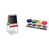 Melissa & Doug Deluxe Standing Art Easel - Dry-Erase Board, Chalkboard, Paper Roller with Melissa &  | Amazon (US)