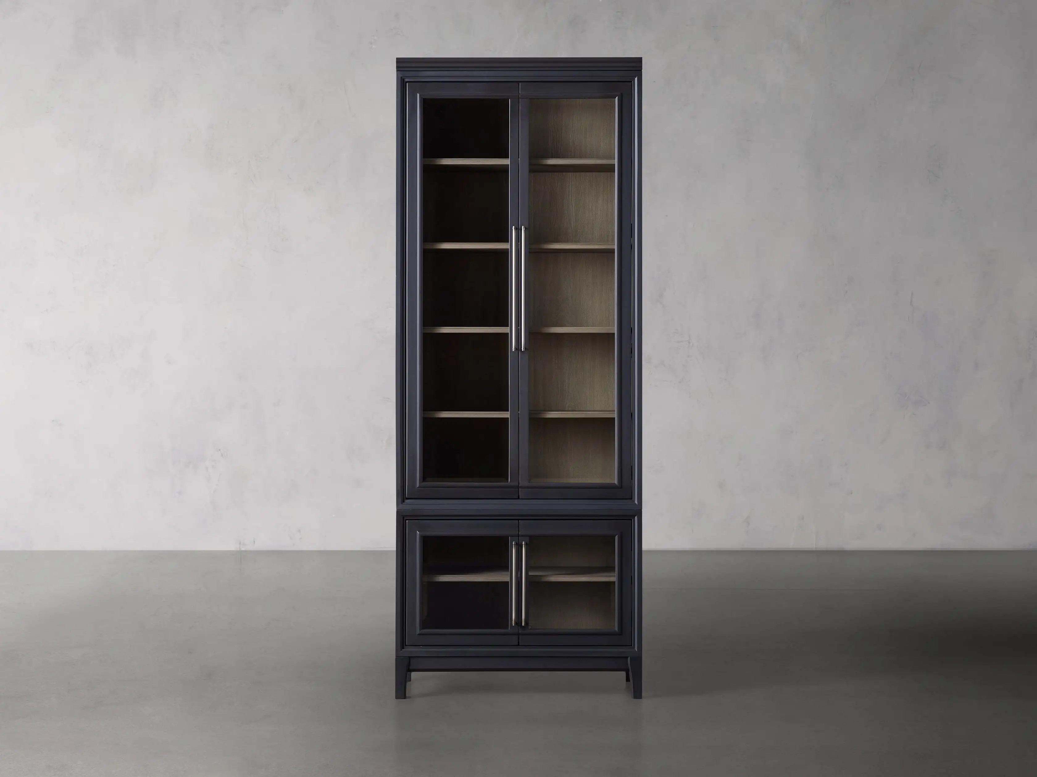 Rowan Modular Single Glass Cabinet | Arhaus