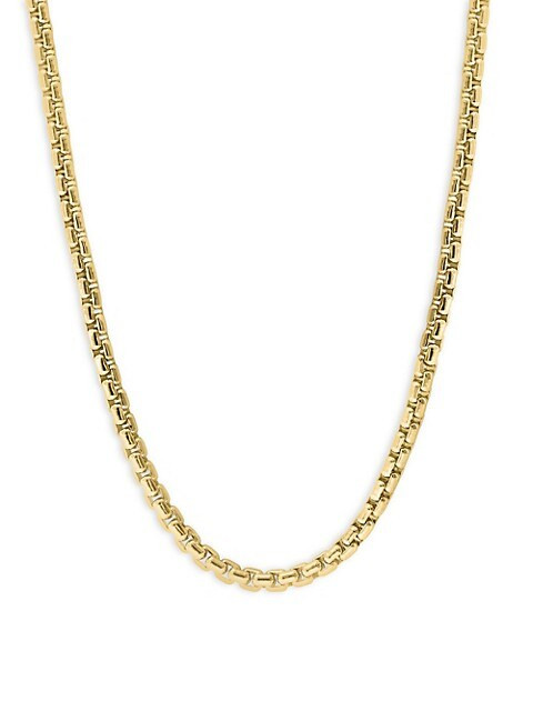 Goldplated Sterling Silver Box Link Necklace | Saks Fifth Avenue OFF 5TH