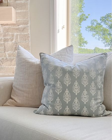 Best kept secret. This pillow cover is gorgeous and only $20!! Linked my favorite inserts, too. 