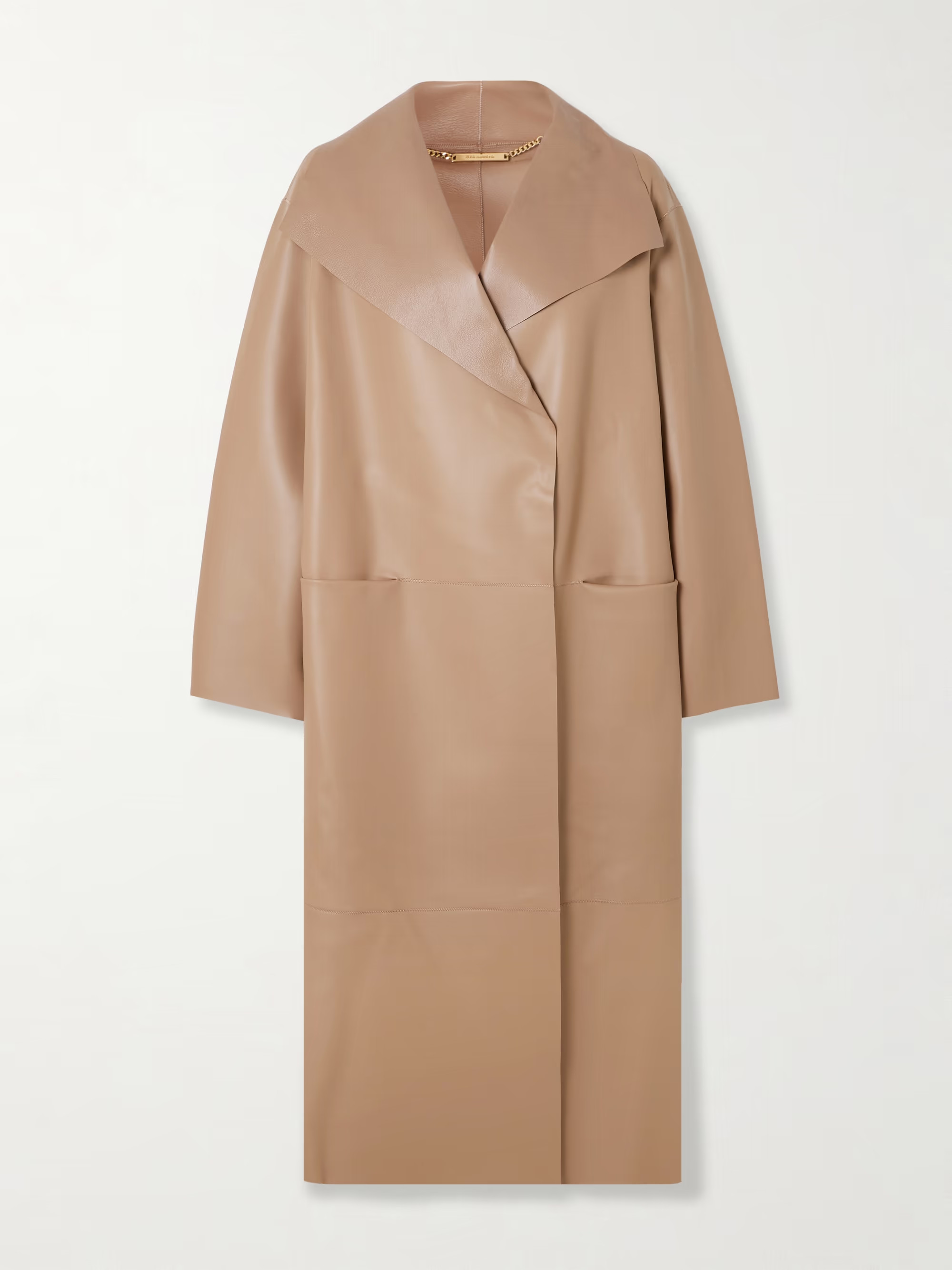 Birthday paneled leather coat | NET-A-PORTER (US)
