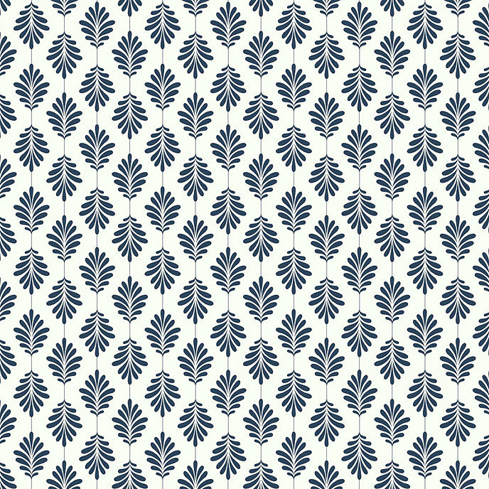 Little Leaf Floral Geometric Wallpaper Design Double Roll | Ballard Designs, Inc.