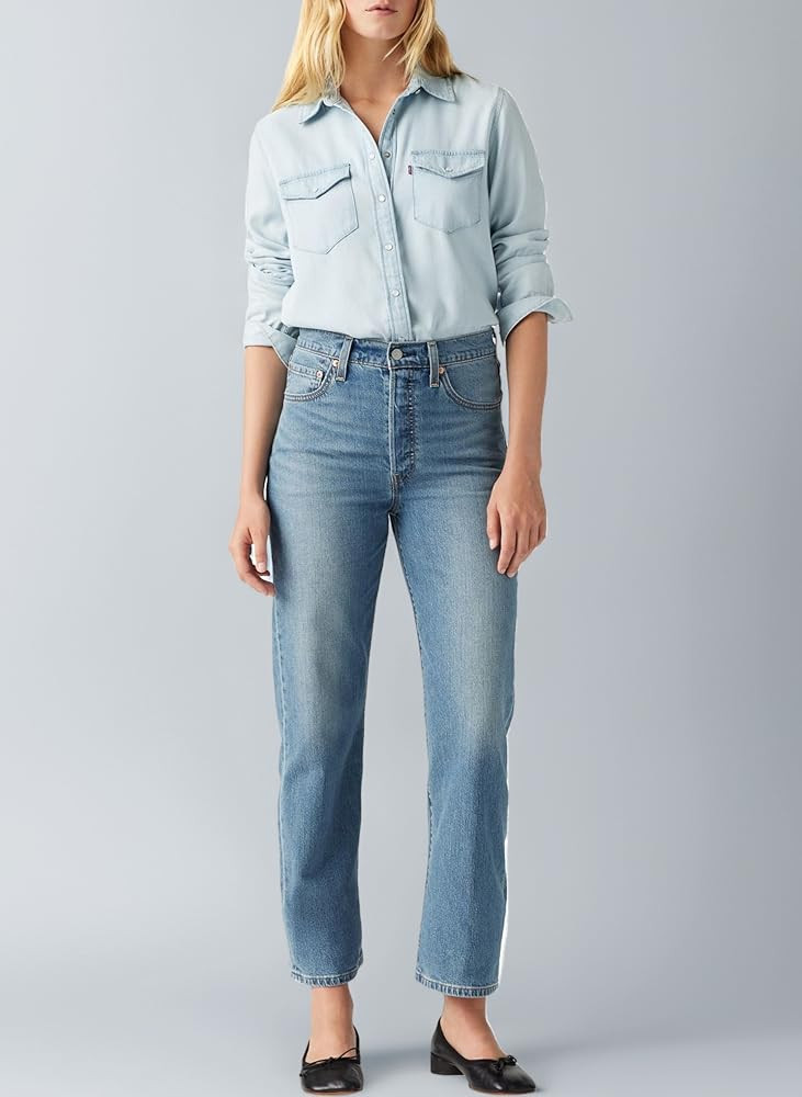 Levi's Women's Ribcage Straight Ankle Jeans | Amazon (UK)