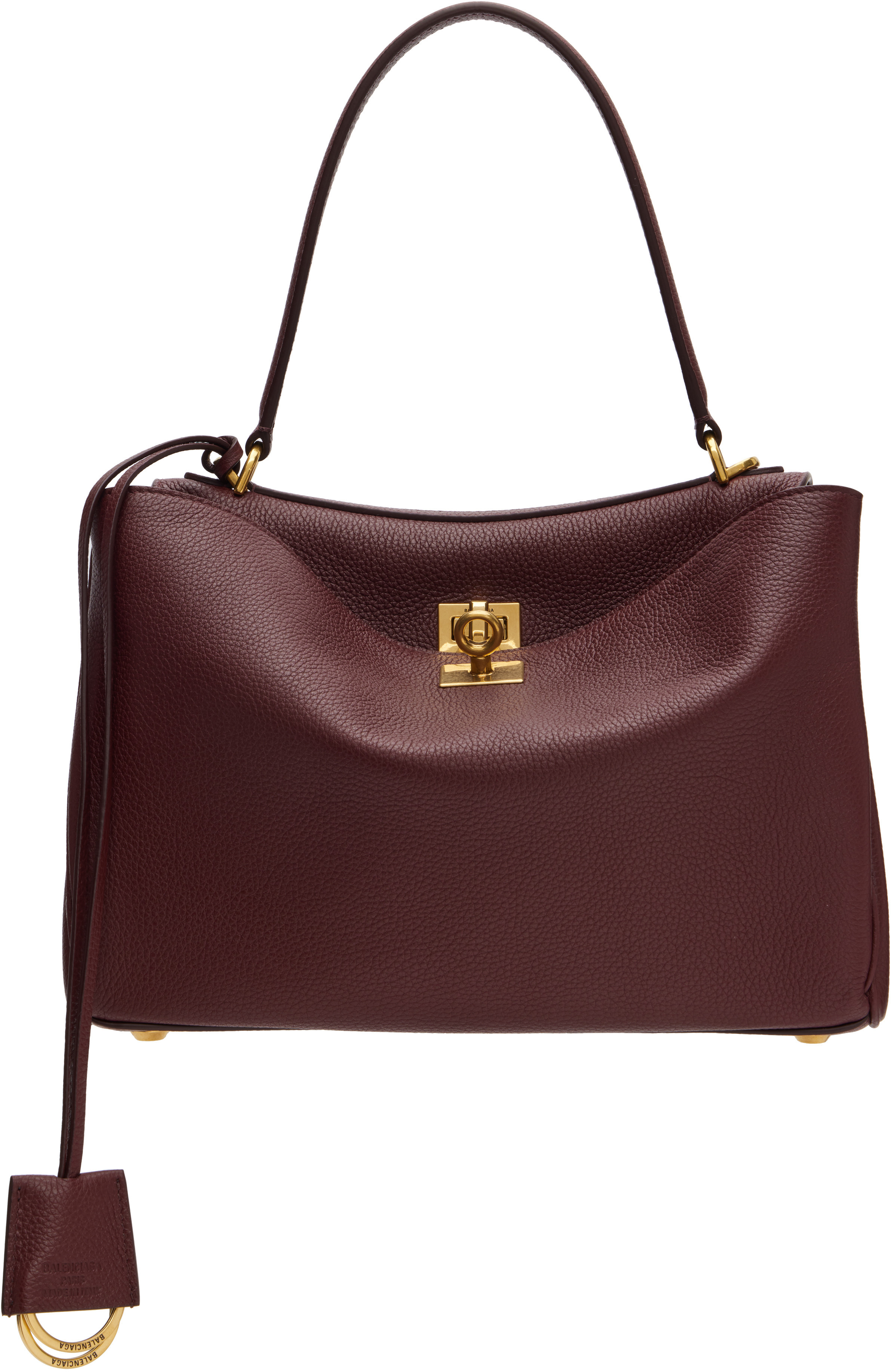 Balenciaga Burgundy Rodeo Small Bag | SSENSE