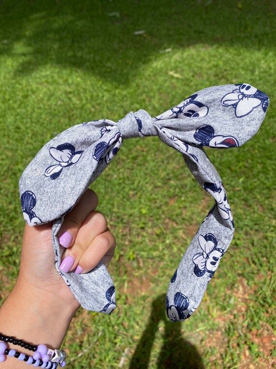 Mickey Headband, Disney Headband, Knotted Headband | Etsy (US)