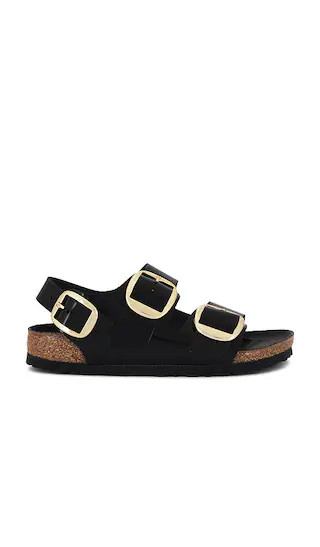 Milano Big Buckle in High Shine Black | Revolve Clothing (Global)