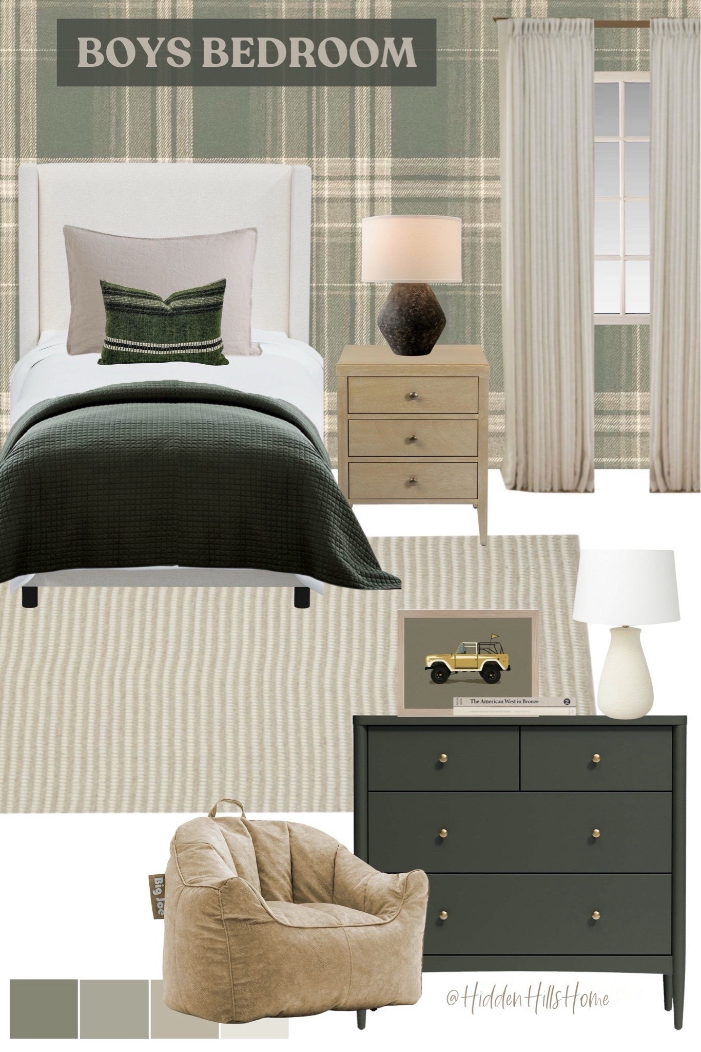 Boys bedroom mood board, little boys room design, plaid wallpaper for boys bedroom #boy




#LTKHome #LTKKids #LTKSaleAlert