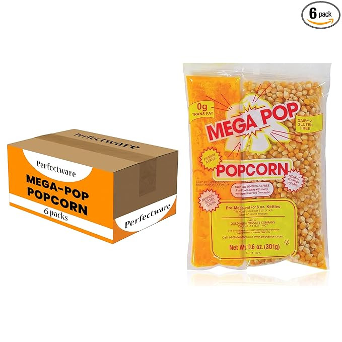 10.6 Oz Popcorn Portion Packs - Package of 6ct | Amazon (US)
