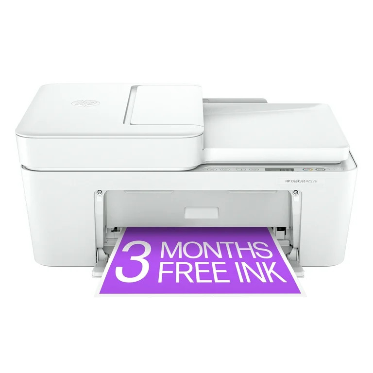 HP DeskJet 4252e Wireless All-in-One Color Inkjet Printer, Scanner, Copier, 3 Months Free Ink | Walmart (US)