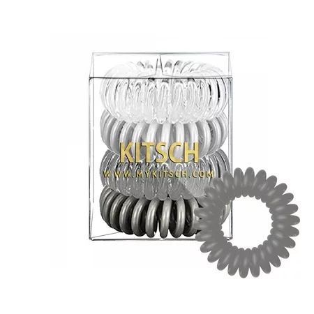 IGIA Kitsch 4 piece hair liquid Set , Top rated & Best Value Phone cord hair tie Metallic | Walmart (US)