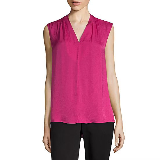 Worthington Womens V Neck Sleeveless Tank Top | JCPenney