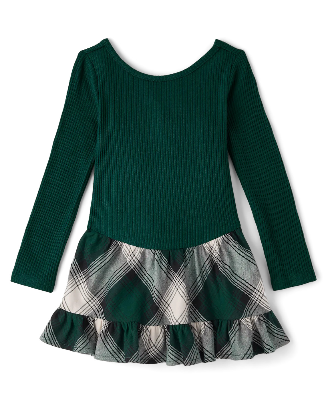 Baby And Toddler Girls Plaid Drop Waist Dress - green | The Children's Place