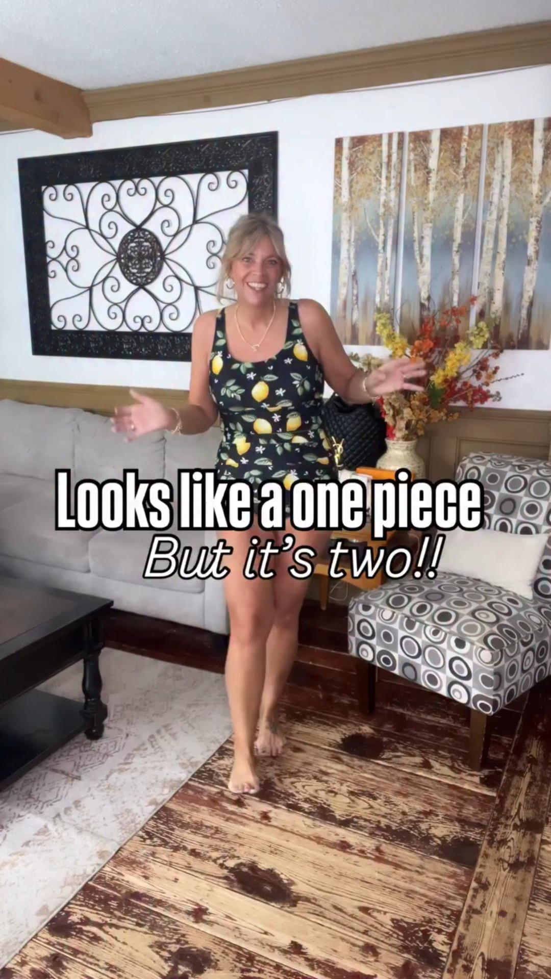 It’s a two piece that gives the coverage of a one piece! Bonus points- easier to use the bathroom!! Fits true to size. Comfortable, great coverage, and you purchase these separately to get your best fit!  🌊🏖️

#LTKSeasonal #LTKMidsize #LTKOver40