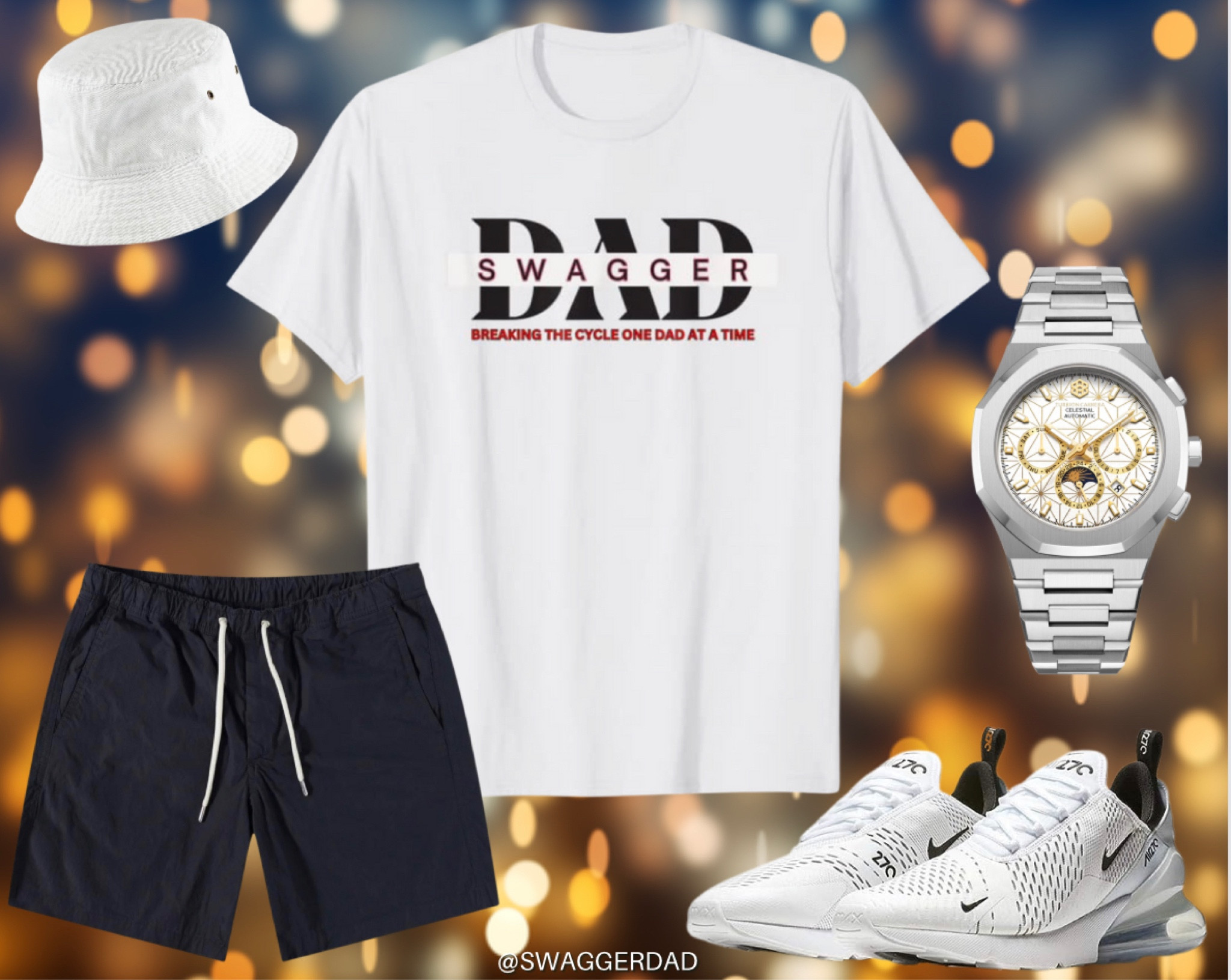 Fashion Friday, can’t never go wrong with a Bucket Hat, classic SwaggerDad T Shirt , Black Shorts, Air Max Nike 270, and Turbion Carrera Watch 😎🙌🏽🔥 

#LTKBacktoSchool #LTKFind #LTKU