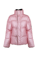 Rains Logo-Patch High Neck Puffer Jacket | Cettire Global