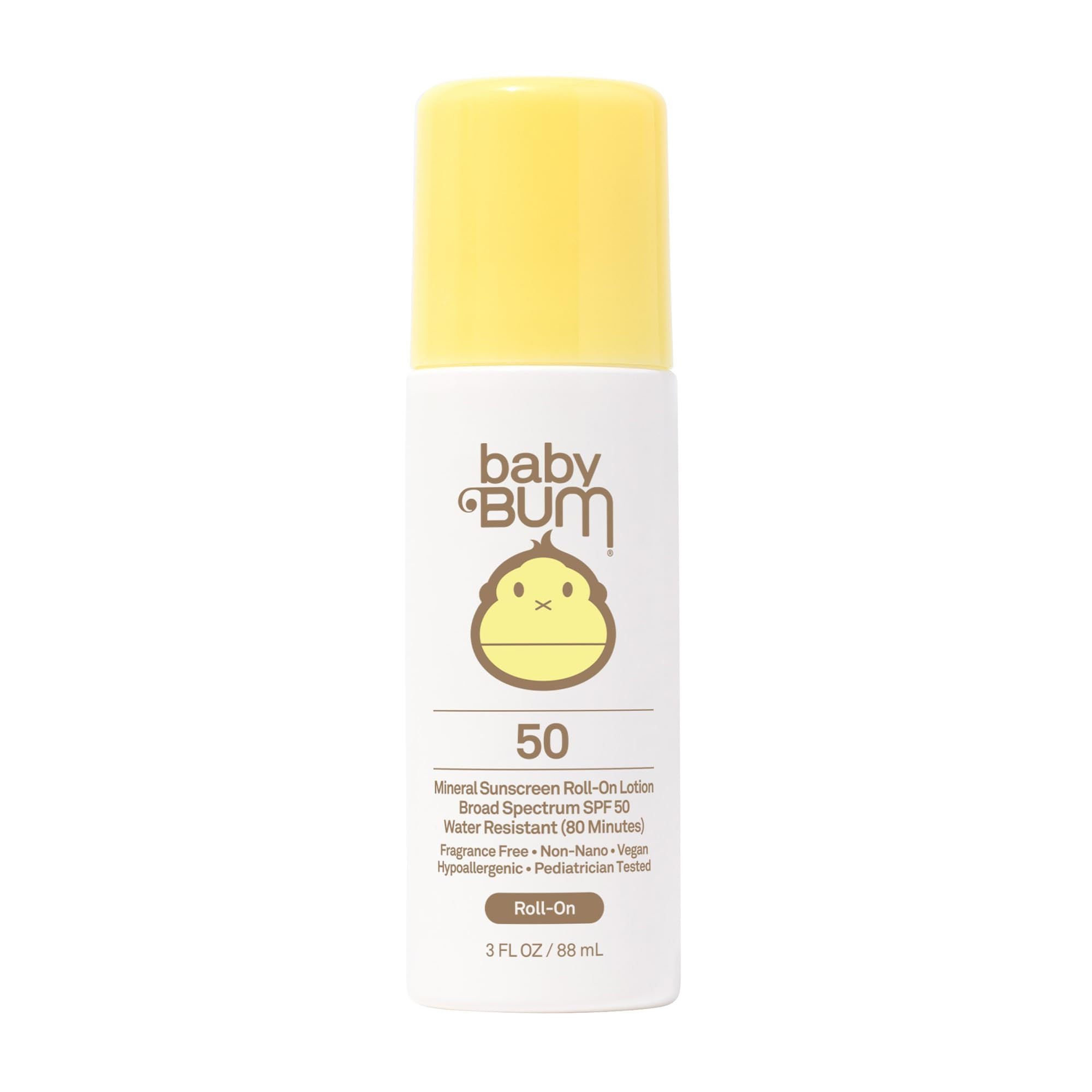 Sun Bum Baby Bum Mineral SPF 50 Roll-On Sunscreen - Vegan and Hawaii 104 Act Compliant (Without O... | Amazon (US)