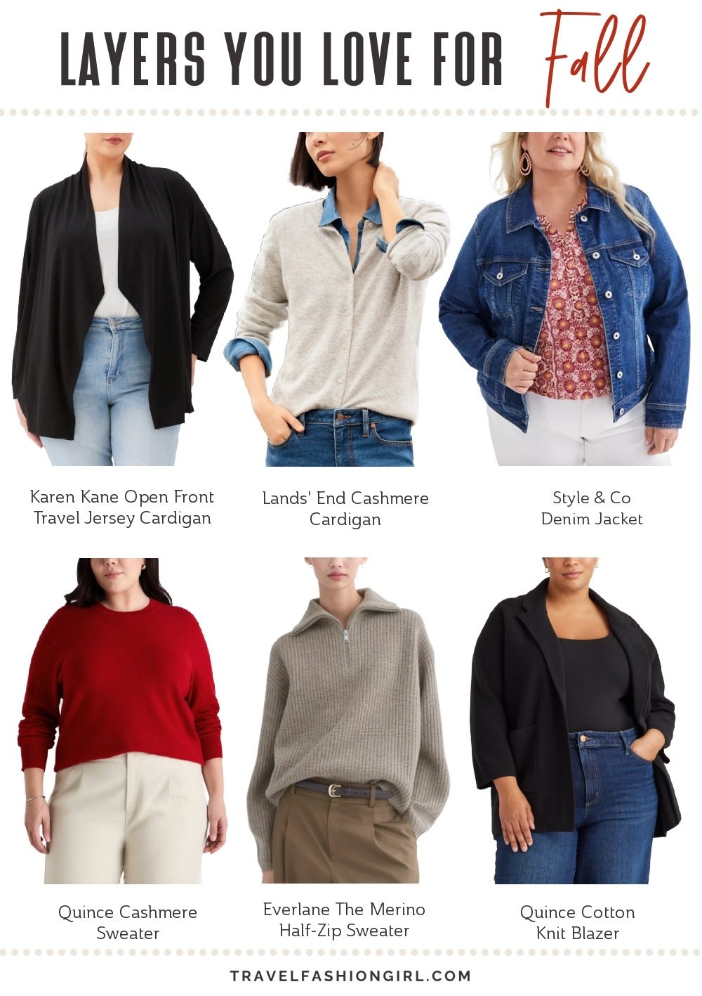 Fall is just around the corner, which means unpredictable weather is too. 🍁

One minute you’re enjoying sunshine, the next you’re reaching for a sweater. 🌦️ That's exactly why building your capsule wardrobe around lightweight, versatile layers you can add or remove as temperatures change is key. 🤷‍♀️

Here are the best layers for fall including our community's favorite lightweight jackets, classic cardigans, and versatile sweaters that are all perfect for fall travel. 🧥

Travel Style | Fall Fashion | Travel Outfits | Sweater Weather | Layering Essentials | Stylish Fall Layering Outfit | Fall  Capusle Wardrobe | Fall Outfit Women

#LTKautumn #LTKtravel #LTKstyletip