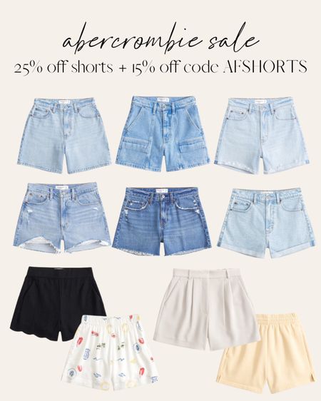 Abercrombie sale 25% off + 15% off code AFSHORTS 🙌🏻🙌🏻

Shorts, denim shorts, mom shorts, dad shorts, summer looks, vacation wear

#LTKSeasonal #LTKStyleTip #LTKSaleAlert