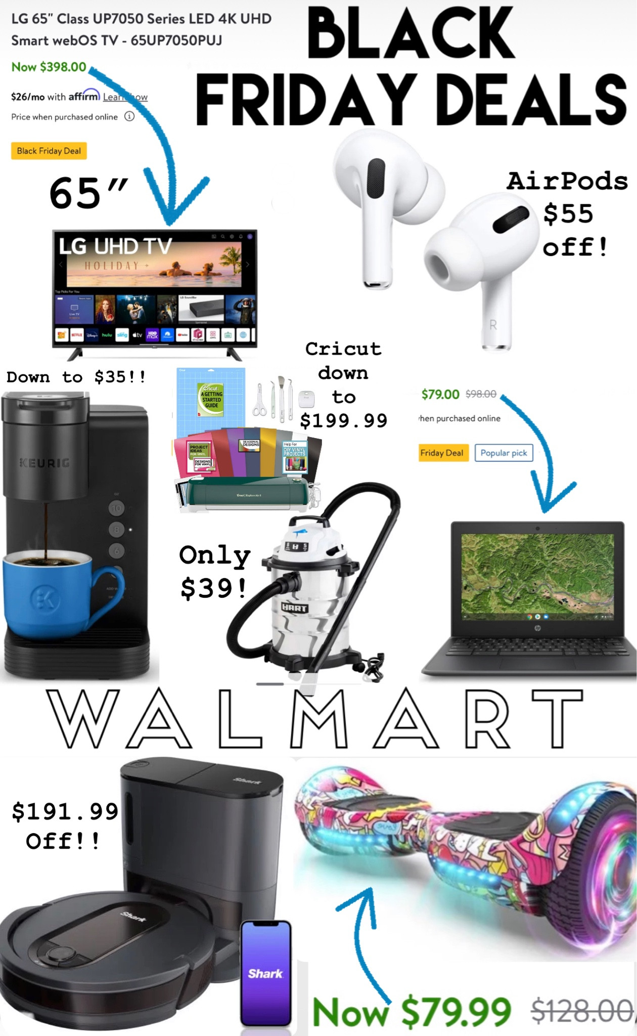 Walmart Black Friday deals are starting now!! They have some crazy good deals!! Be sure to check them out! 

#LTKHoliday #LTKfamily #LTKsalealert