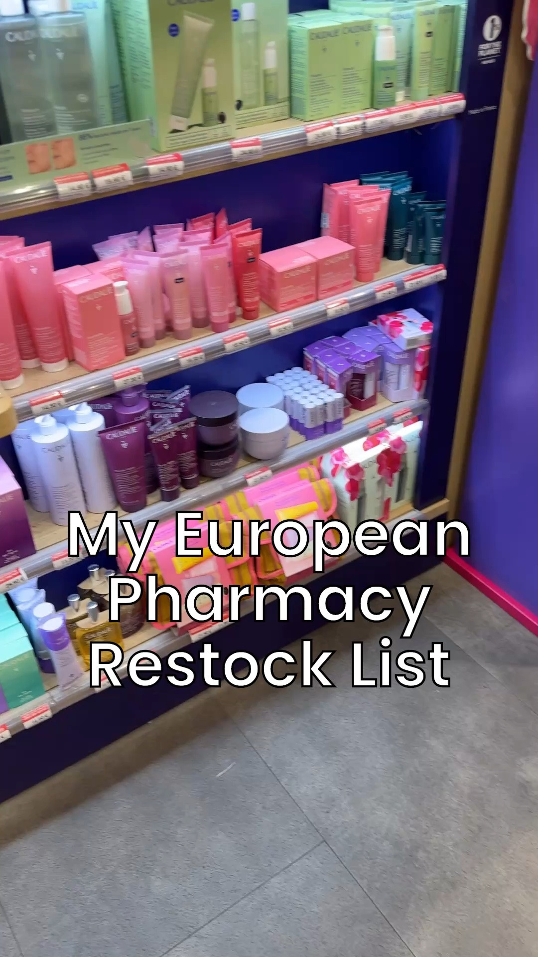 YOU CAN KEEP THE SOUVENIRS.
My first stop in Europe is usually the pharmacy.

French pharmacies are legendary for a reason. They’re packed with dermatologist-loved skincare, hard-to-find products, and many of the same formulas we buy in the U.S. for a fraction of the price.

Every trip, I stock up on my Caudalie essentials: the Vinoperfect Serum, Beauty Elixir, Detox Mask, and my favorite SPF oil that’s somehow impossible to find back home.
these are the products that consistently make it into my suitcase on the way back.

Style tip: If you’re shopping in Europe, leave room in your luggage. The pharmacy haul is just as important as the fashion haul.

#LTKBeauty #LTKTravel #LTKvlog