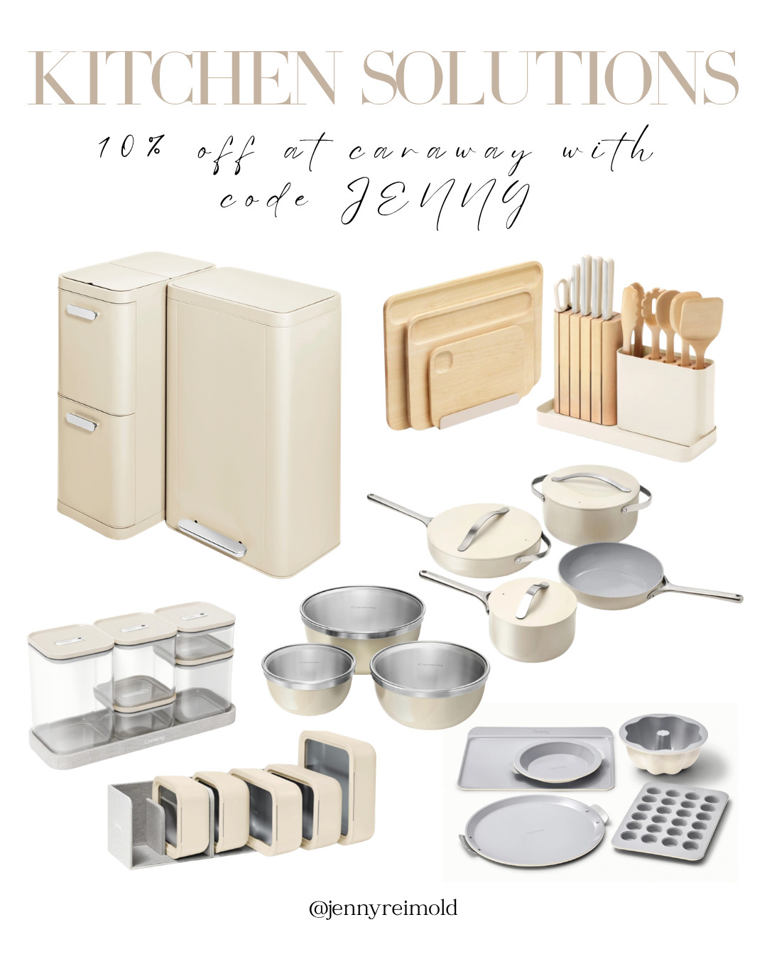 Get 10% off at Caraway with code JENNY! I'm loving this new trash can & recycling bin combo. 

 #LTKHome #LTKSaleAlert