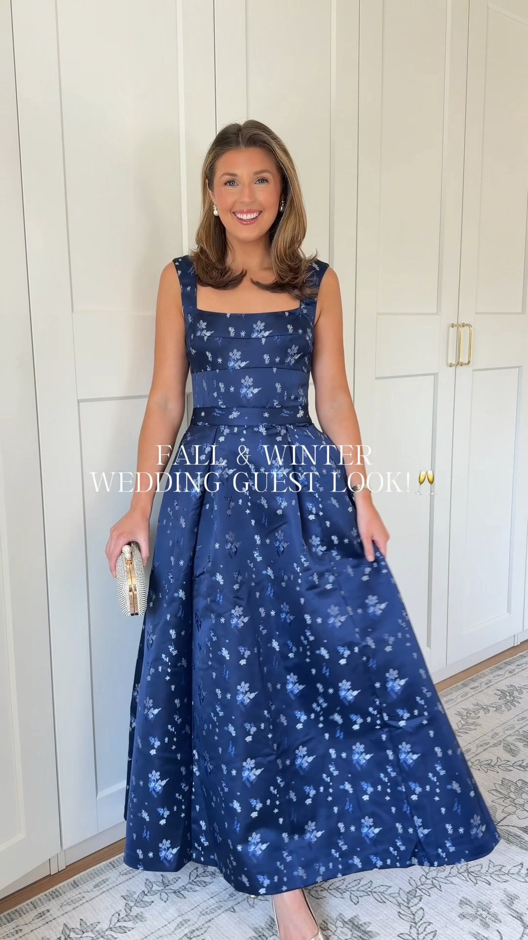 Fall & winter wedding guest look under $200! Wearing an XS