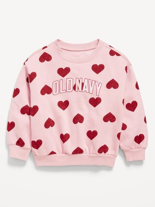 Printed Long-Sleeve Logo-Graphic Sweatshirt for Toddler Girls | Old Navy (US)