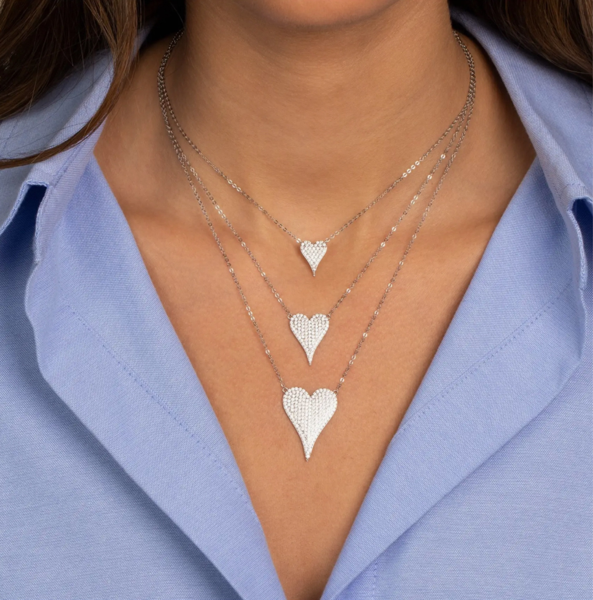 another great gift idea! Pave heart necklace - comes in gold & silver & 3 sizes & $50! 

#LTKStyleTip #LTKGiftGuide #LTKHoliday