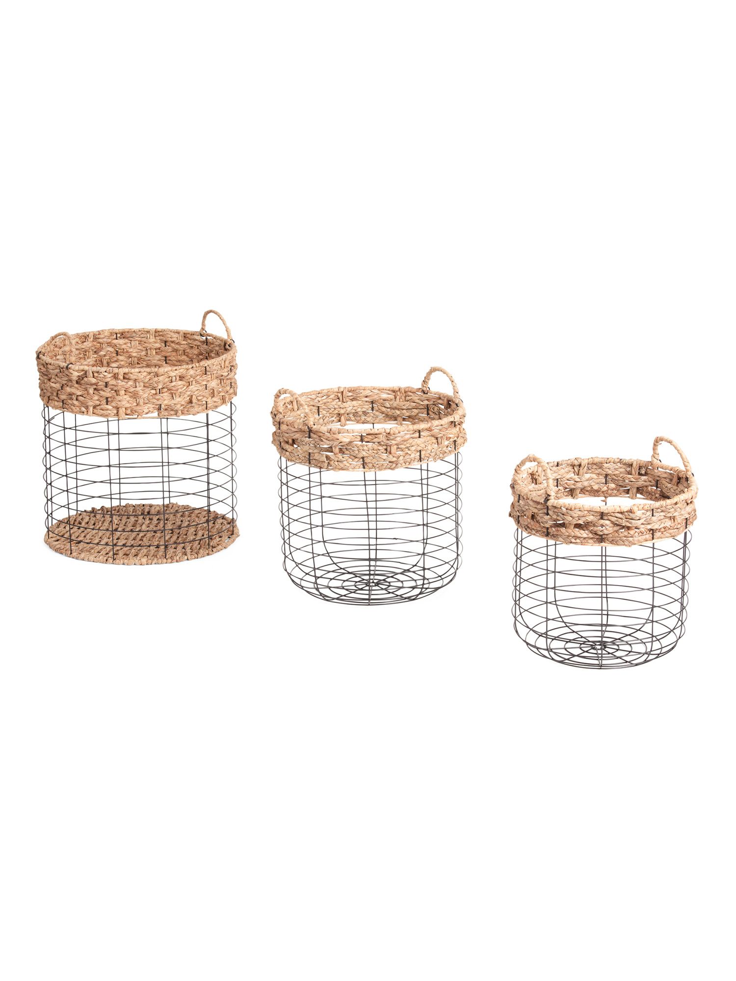 Round Metal Braid Top Basket Collection | TJ Maxx