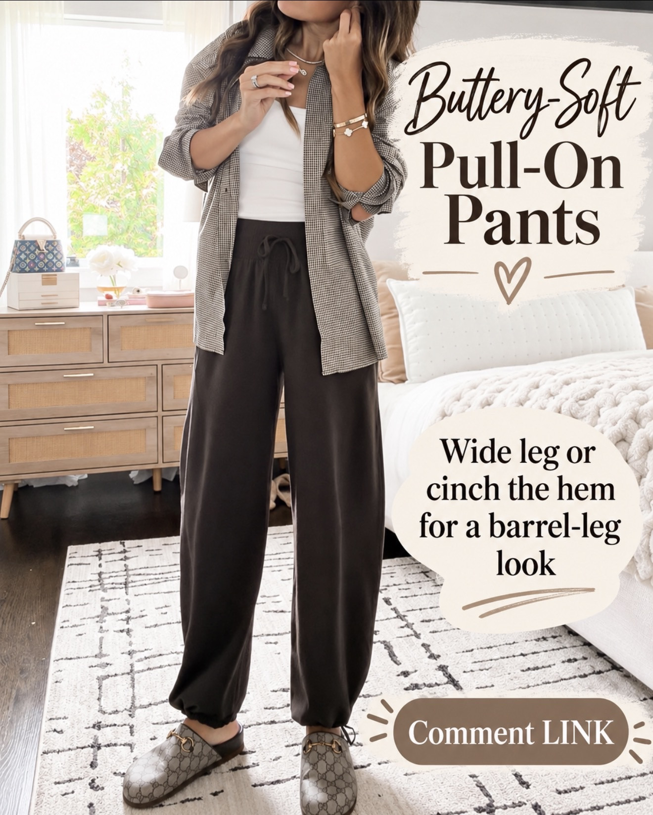 These might officially be replacing my leggings 👀 They’re buttery soft, pull on, and you can wear them wide leg or cinch the hems for a cute barrel-leg look. So comfy but still polished enough to wear out!

Comment LINK and I’ll send them to you 🫶🏻

#LTKOver40 #LTKmomlife #LTKootd