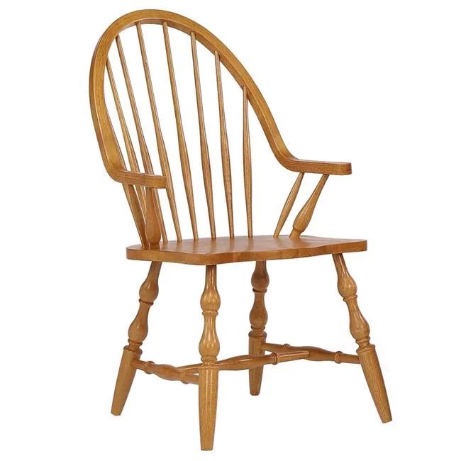 Sunset Trading DLU-C30A-LO Oak Selections Windsor Dining Chair with Arms  Distressed Light Oak - ... | Walmart (US)