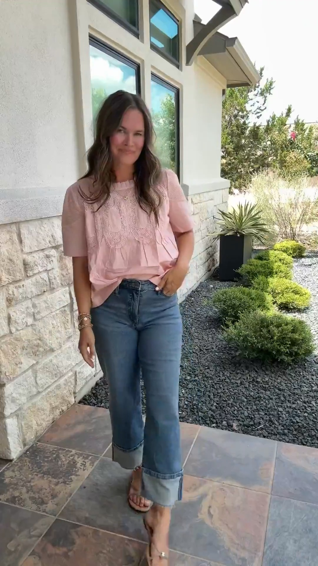 Anthro vibes without the price ✨ This blouse is the perfect Anthro look for less, paired with these classic jeans for a chic, affordable outfit — it’s on sale for $33 and comes in a TON of colors  -Save this for your next church outfit, weekend brunch,casual day out  or even a casual work outfit 💕
.
#springoutfit 

#LTKSaleAlert #LTKootd #LTKgrwm