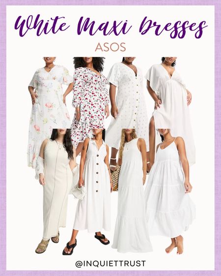 Add these chic white maxi dresses to your summer wardrobe!

#plussize #summerdress #outfitidea #floraldress

#LTKstyletip #LTKunder100 #LTKFind
