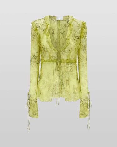 COBRA BLOUSE LIME | Rat & Boa