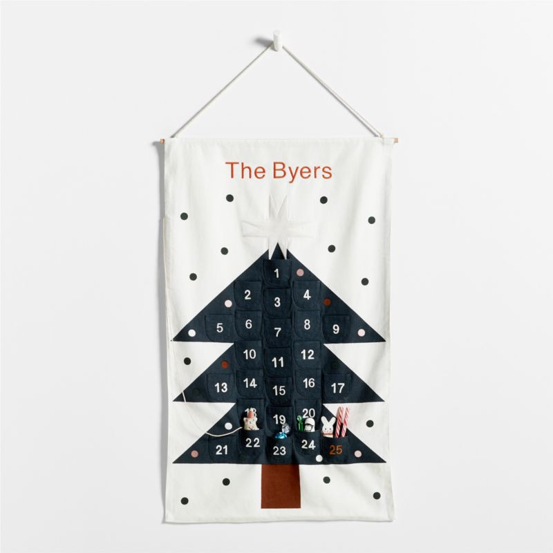 Wonderland Christmas Tree Kids Advent Calendar | Crate & Kids | Crate & Barrel