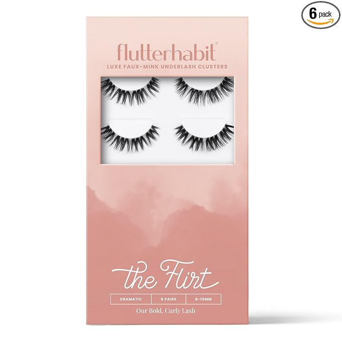 The Flirt Natural Lashes – Natural Lash Clusters for Women - Salon Quality At Home Eyelashes Ex... | Amazon (US)