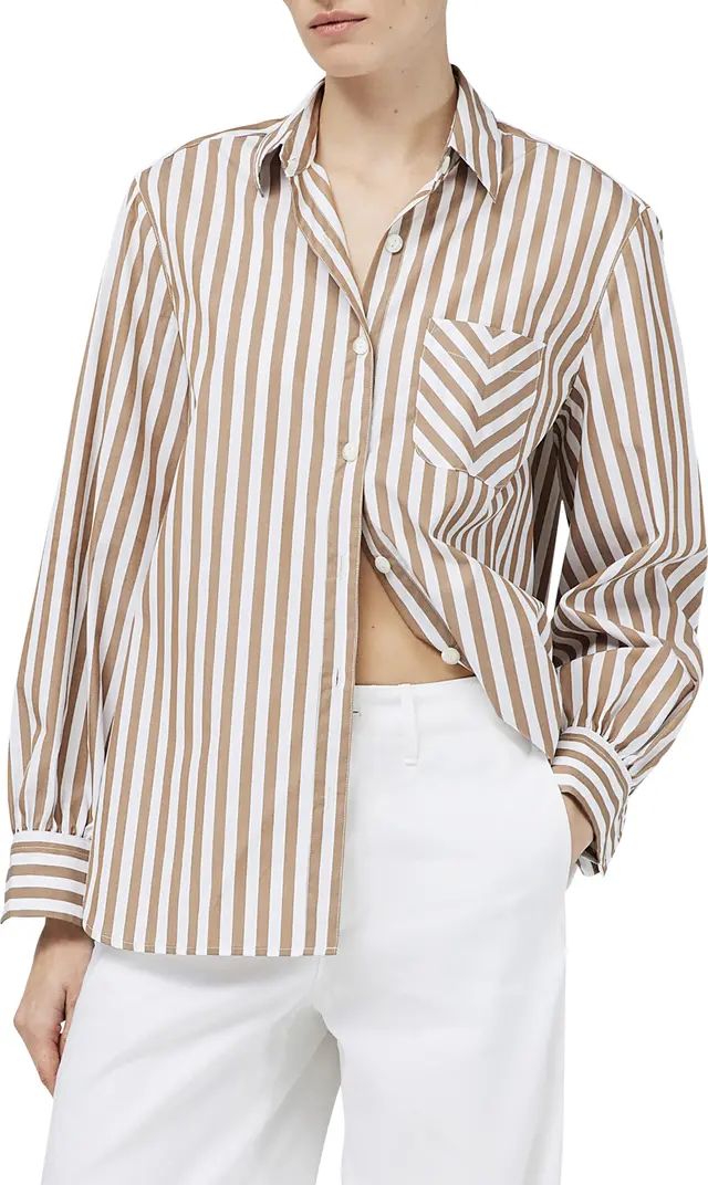rag & bone Maxine Stripe Cotton Button-Up Shirt | Nordstrom | Nordstrom