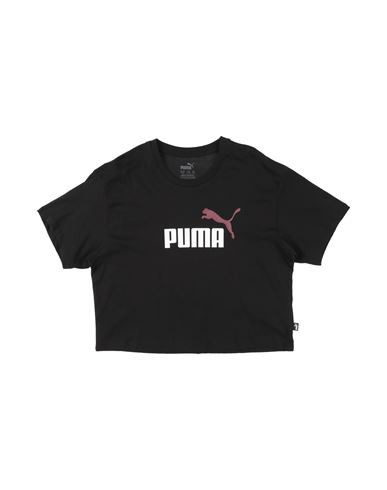 Puma Girls Logo Cropped Tee Toddler Girl T-shirt Black Size 4 Cotton, Polyester | YOOX (US)