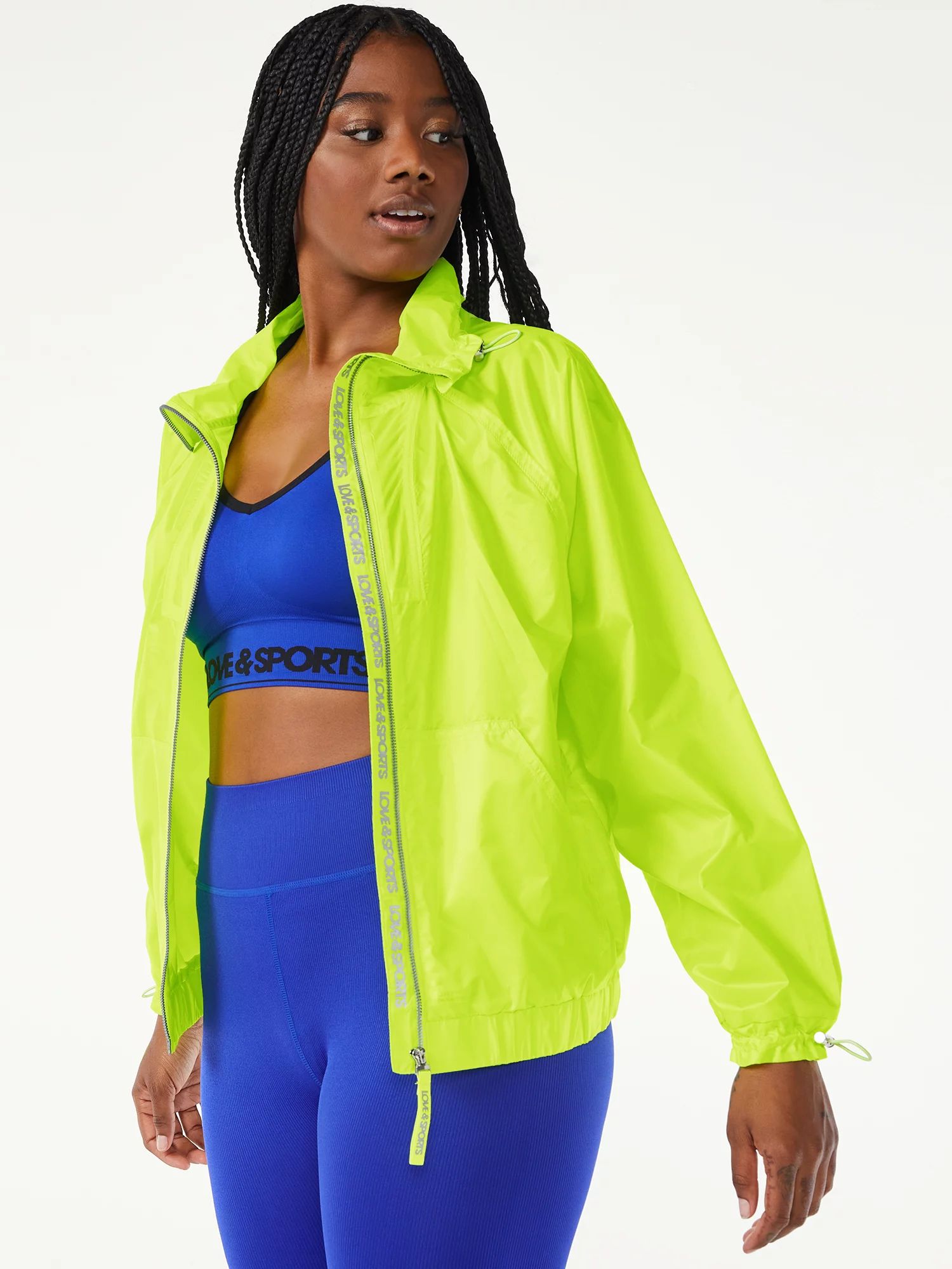 Love & Sports Women's Cropped Lightweight Jacket | Walmart (US)