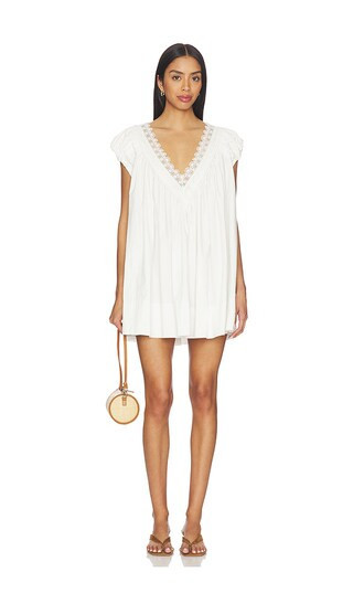 Free People Sundazed Mini Dress in White. - size M | Revolve Clothing (Global)