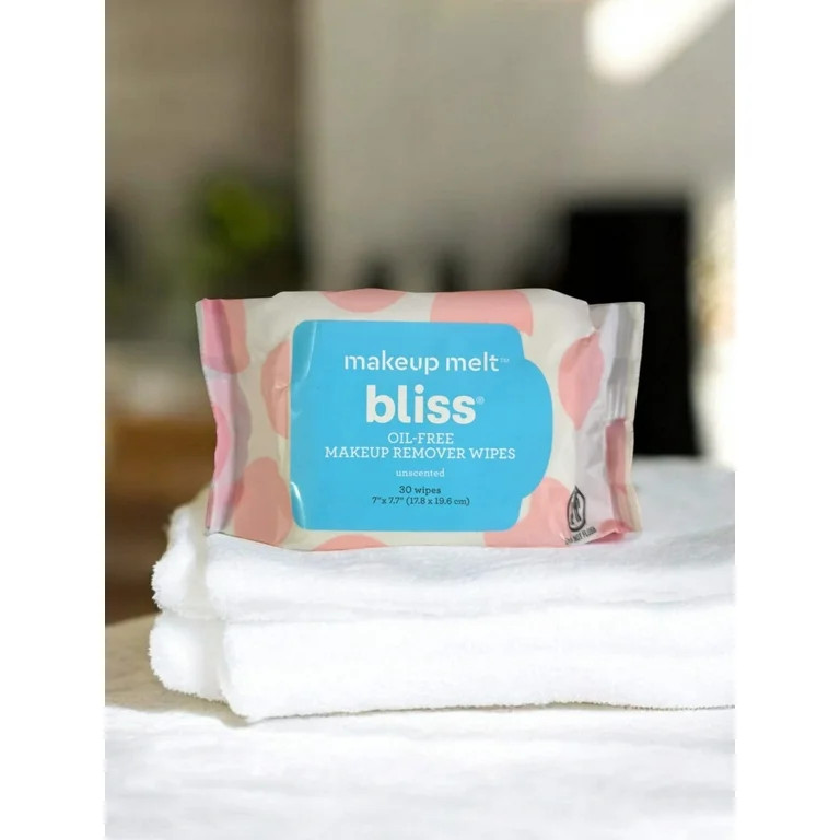 Bliss Makeup Melt Oil Free Makeup Remover Wipes 30 Wipes Per Pack | Walmart (US)