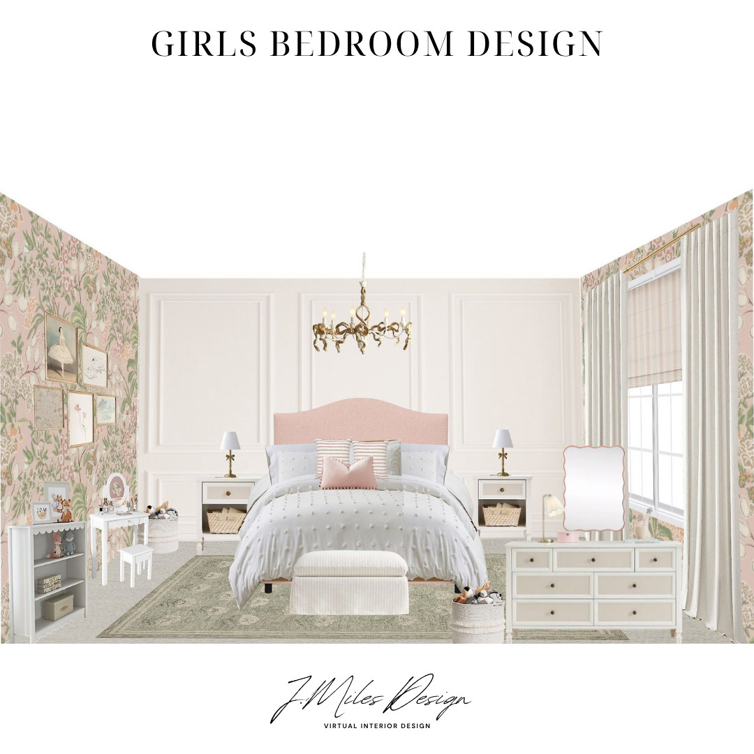 Whimsical meets elegance in this darling girls room 💕 Soft blush tones, floral wallpaper, and vintage-inspired touches make it feel straight out of a storybook.

#girlsroomdecor #kidsroominspo #vintagestyle #whimsicaldecor #floralwallpaper #pinkbedroom 

 #LTKHome #LTKKids