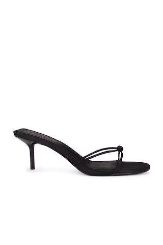 FEMME LA Maeve Slipper in Satin Black from Revolve.com | Revolve Clothing (Global)