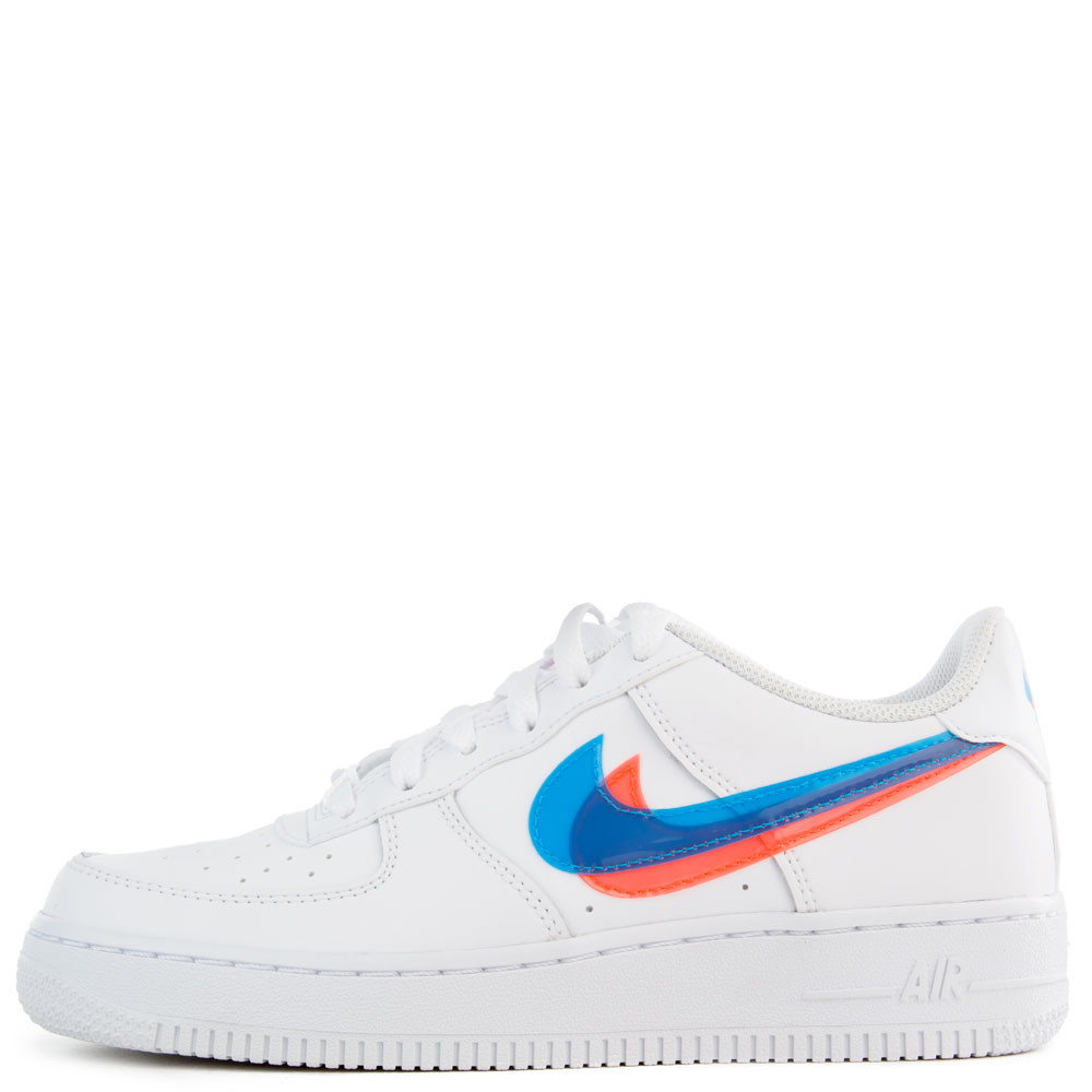 (GS) Air Force 1 LV8 White/Blue Hero-Bright Crimson | Shiekh Shoes